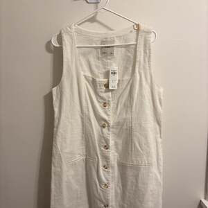 Abercrombie & Fitch The A&F Mara Linen-Blend Vest Mini Dress NWT